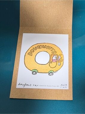 Anastasia Inciardi Mini Print - Richard Scarry Doughnut Car